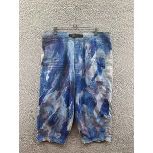 Nike ACG Unisex Size Large Blue Brushed Tie Dye Capri Pants